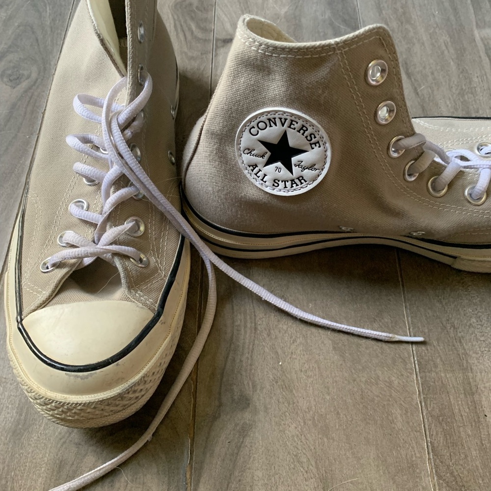 Vintage Converse Grey High-Top Sneakers